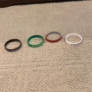 Lot of 4 college player issued wristbands